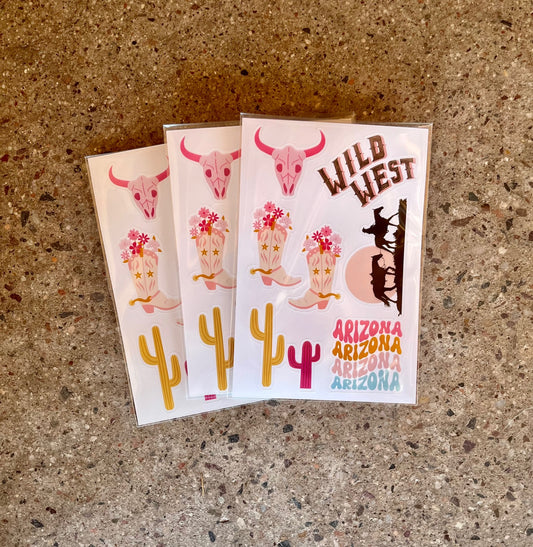 Wild West Sticker Sheet