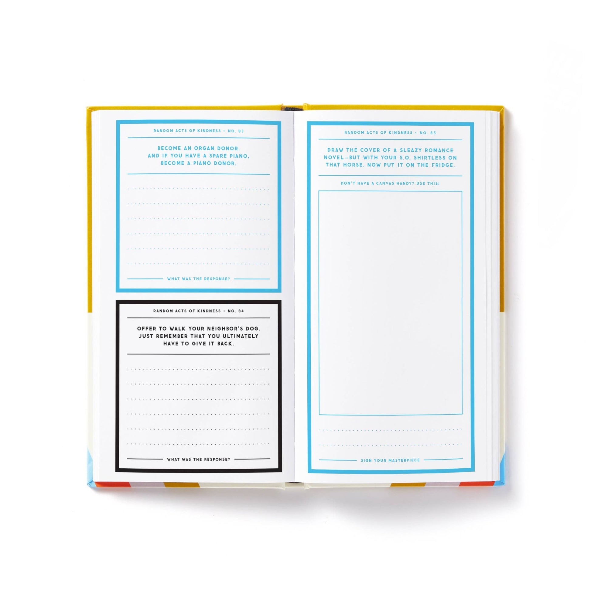 A Billion Random Acts of Kindness Prompted Journal - vibeboxshop