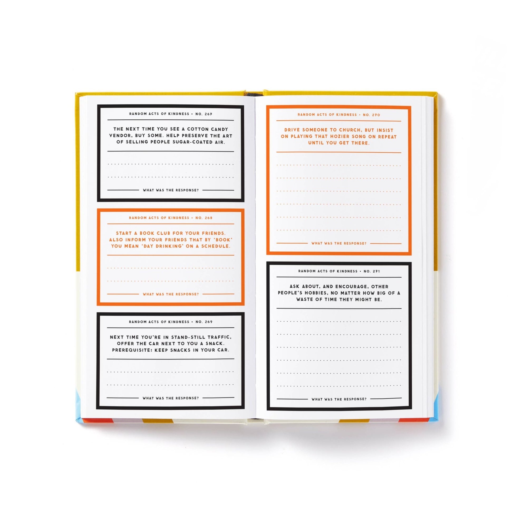 A Billion Random Acts of Kindness Prompted Journal - vibeboxshop