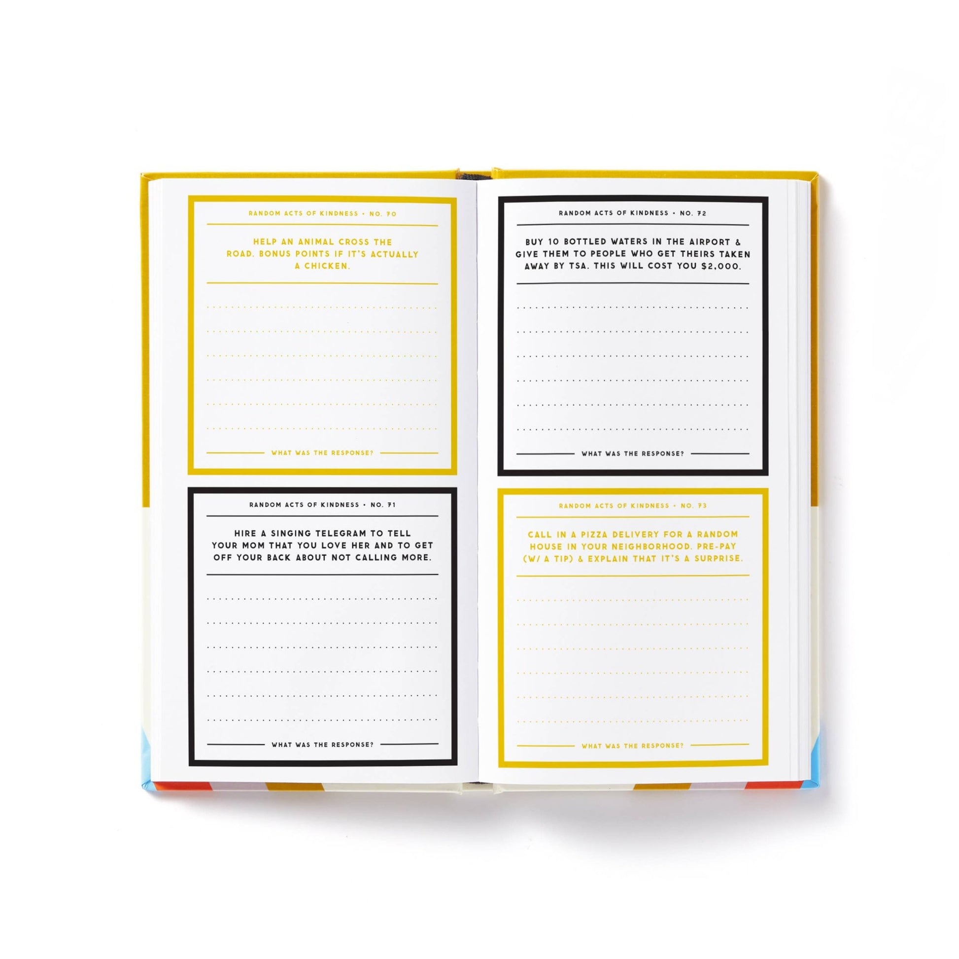 A Billion Random Acts of Kindness Prompted Journal - vibeboxshop