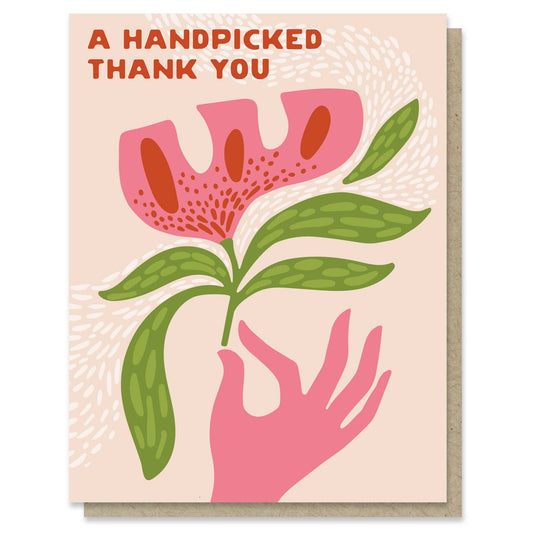A Handpicked Thank You Flower Card - vibeboxshop