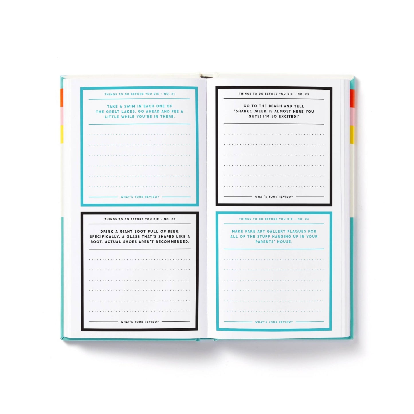 A Million Things to Do Before You Die Prompted Journal - vibeboxshop