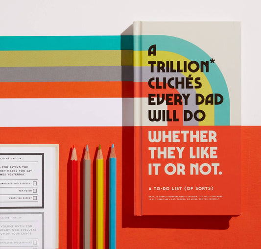 A Trillion Cliches Every Dad Will Do Prompted Journal - vibeboxshop