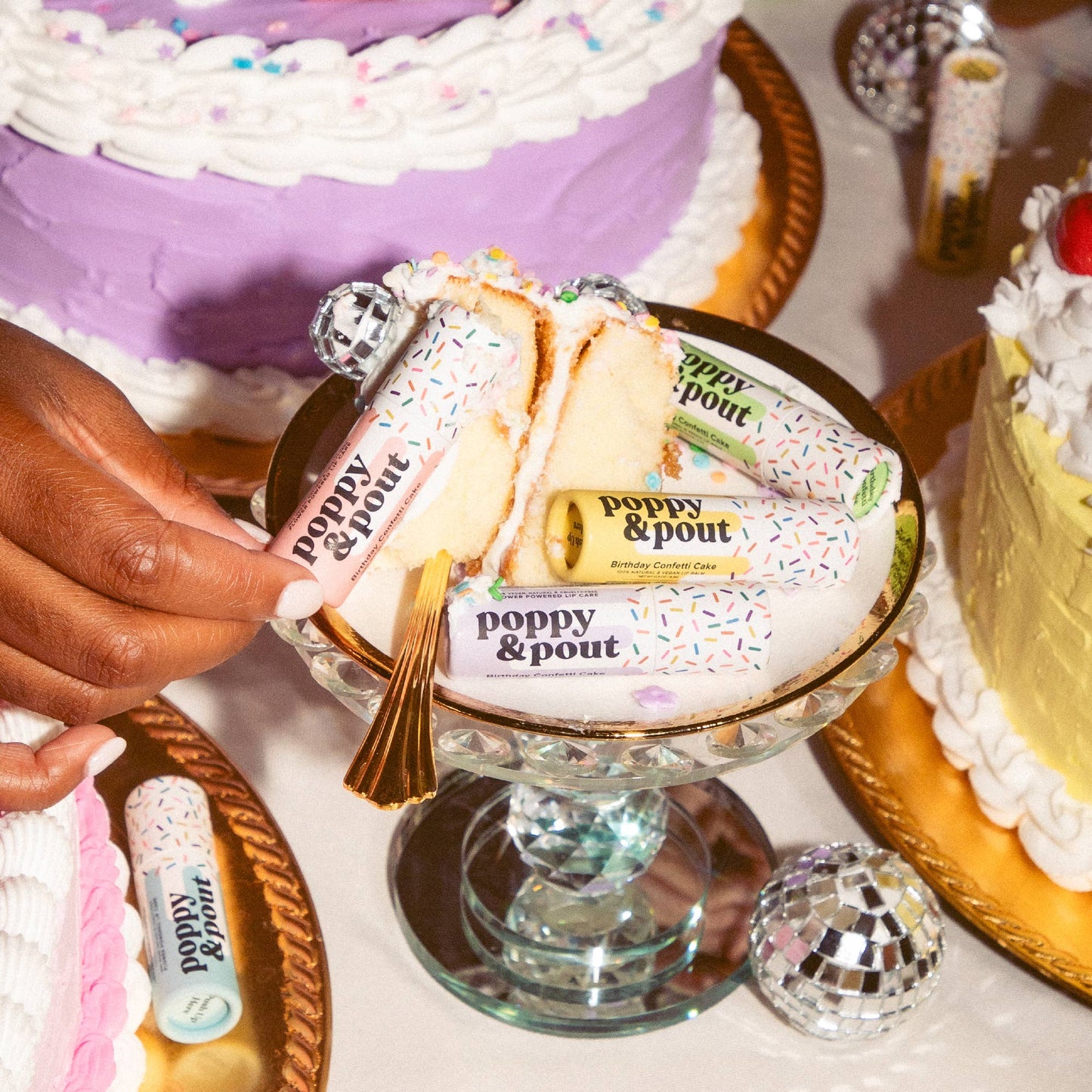 Birthday Cake Lip Balm, Blue