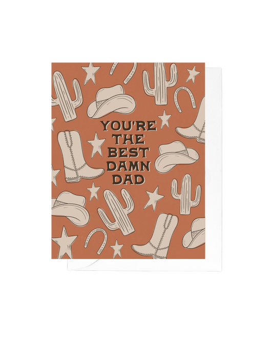 Best Damn Dad Greeting Card | Father's Day Card