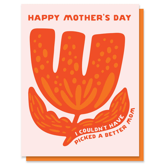 Abstract Flower Mother's Day Card - vibeboxshop