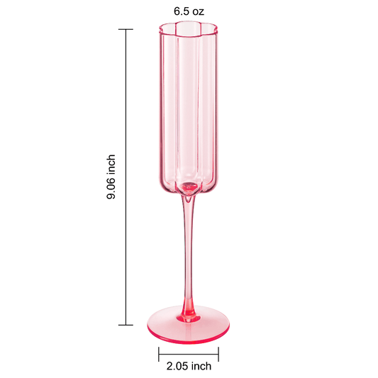 Acrylic Flower Champagne Flute - vibeboxshop