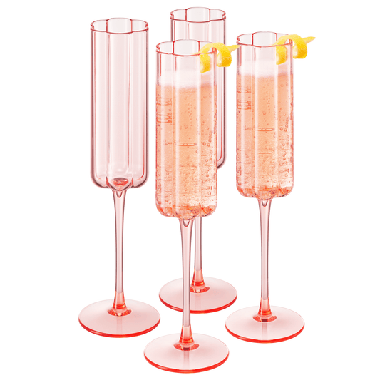 Acrylic Flower Champagne Flute - vibeboxshop