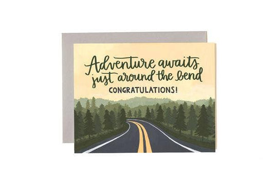 Adventure Awaits Congrats Card - vibeboxshop