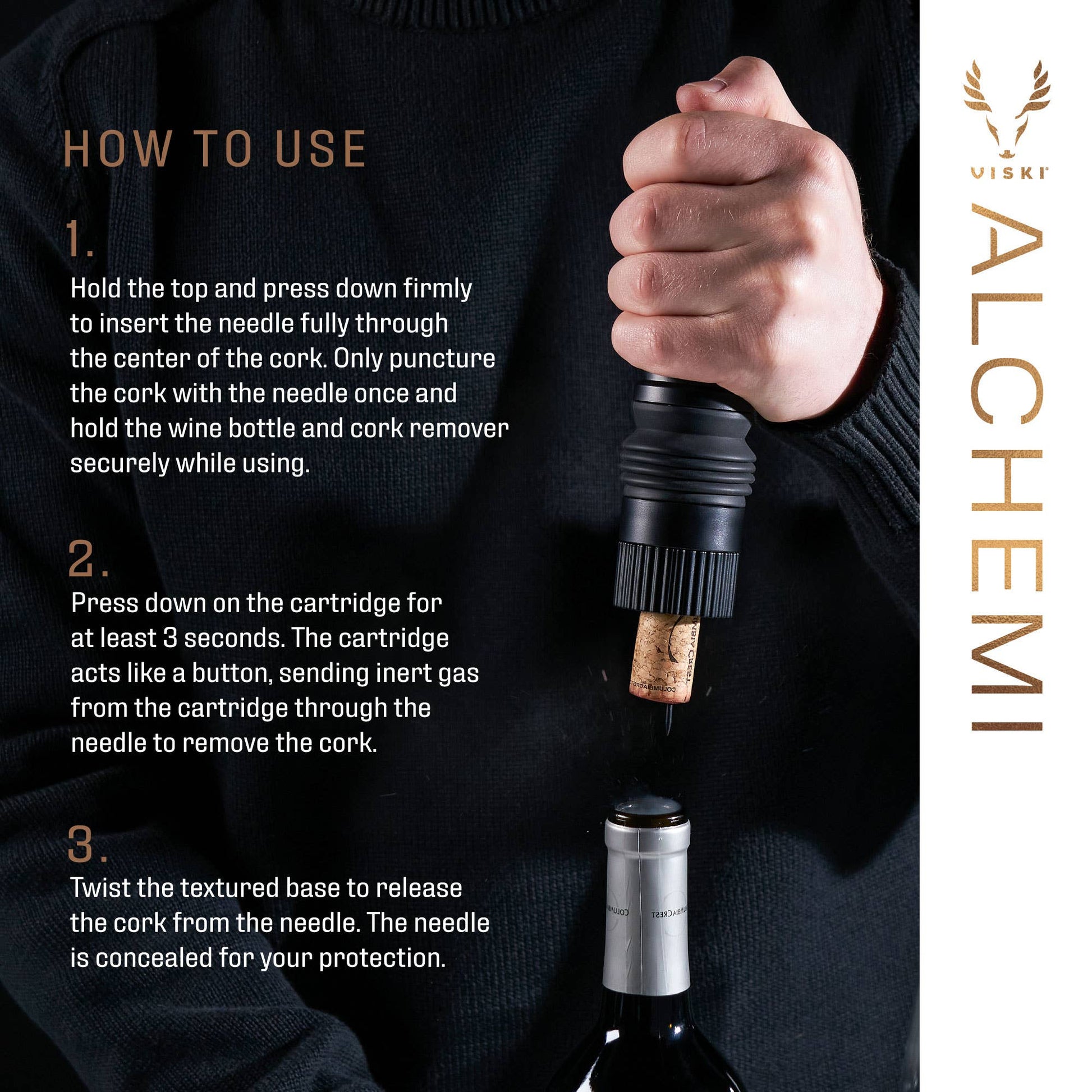 Alchemi™ CO2 Cork Remover - vibeboxshop