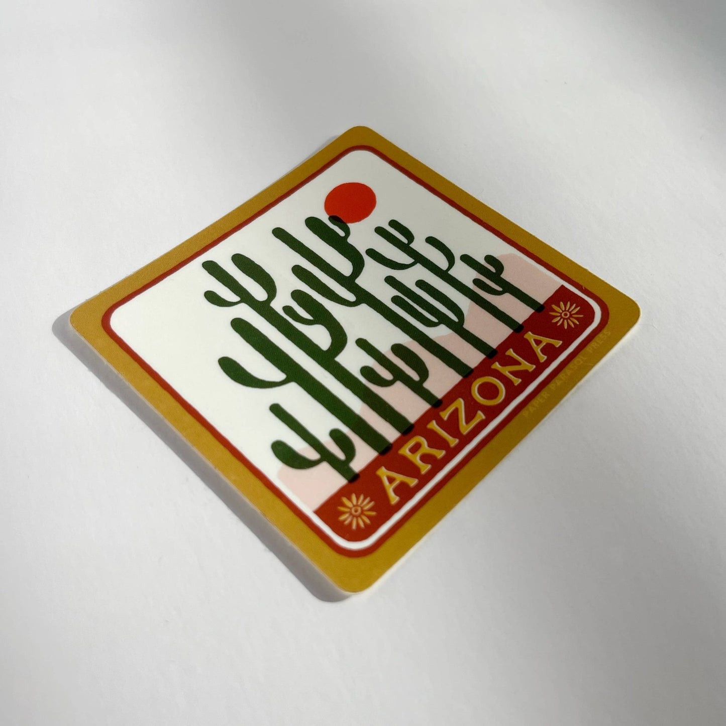 Arizona Cactus Garden Sticker Durable Vinyl Sticker - vibeboxshop