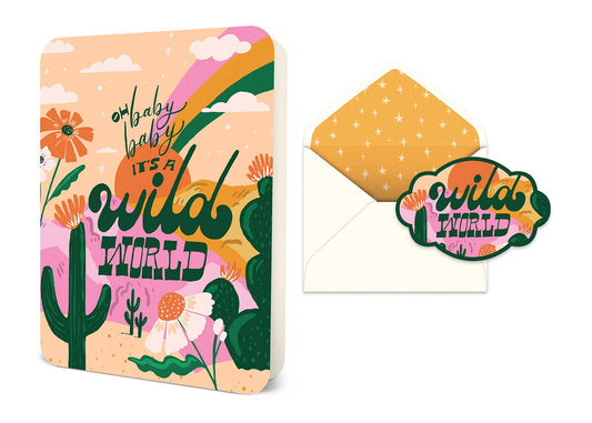 Baby, It's a Wild World Greeting Card - vibeboxshop