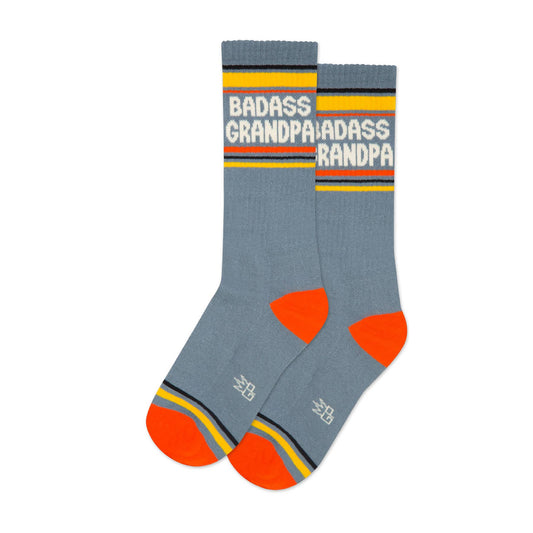 Badass Grandpa Gym Crew Socks - vibeboxshop