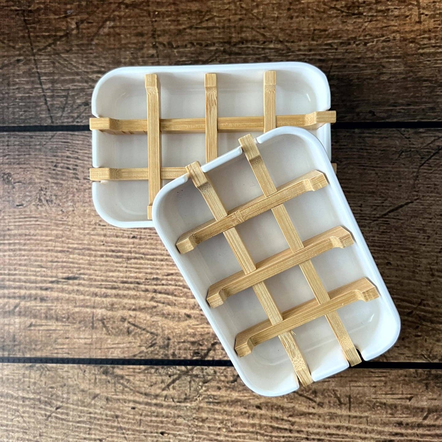 Bamboo Soap Dish | Eco Friendly & Biodegradable - vibeboxshop