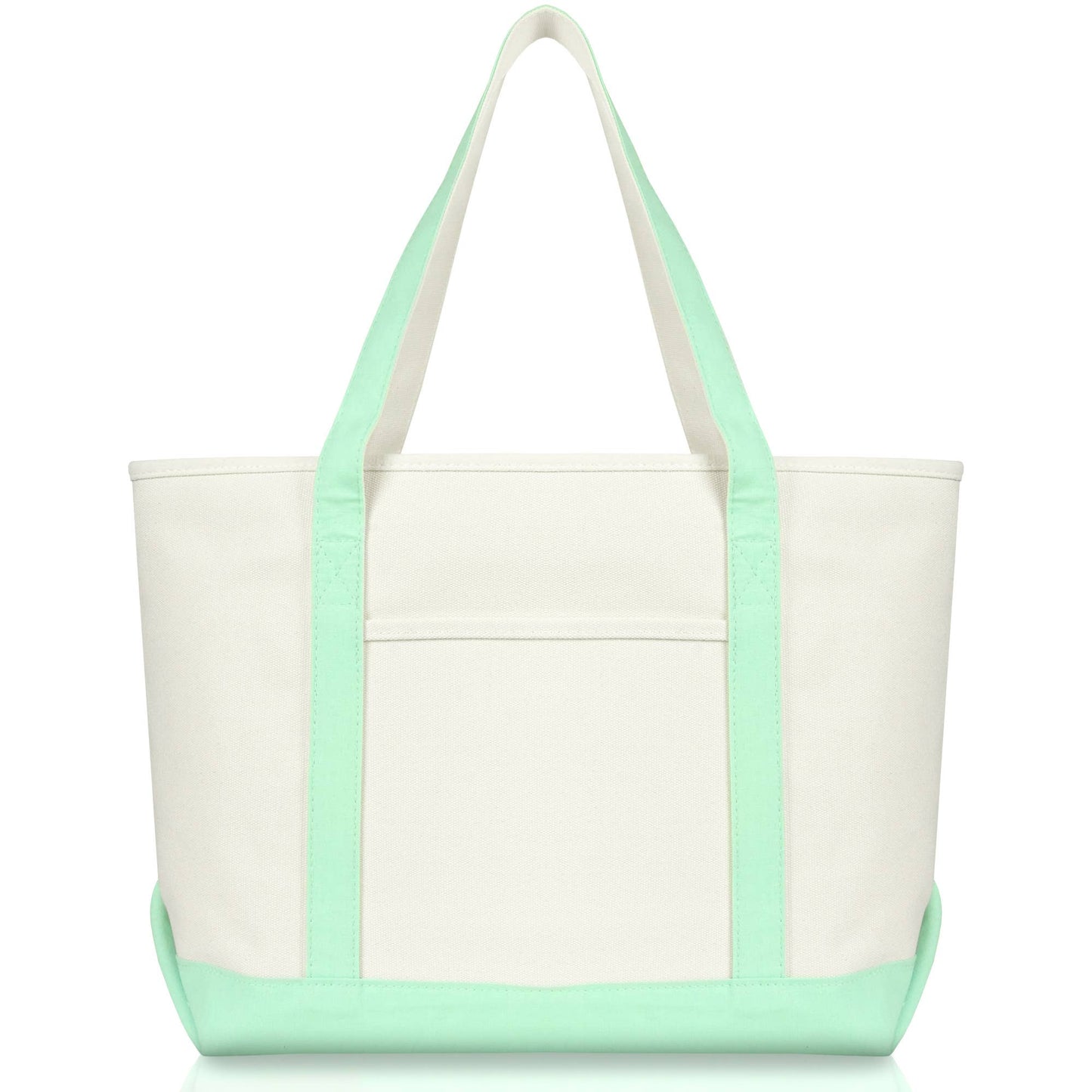 DALIX 23" Premium 24 oz. Cotton Canvas Shopping Tote Bag