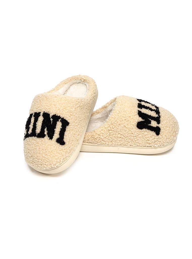 "Mini" Kids Slippers - Cream
