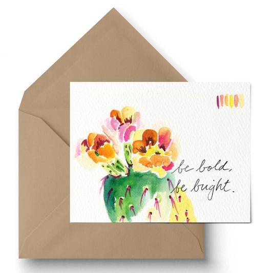 "Be Bold, Be Bright" Greeting Card - vibeboxshop