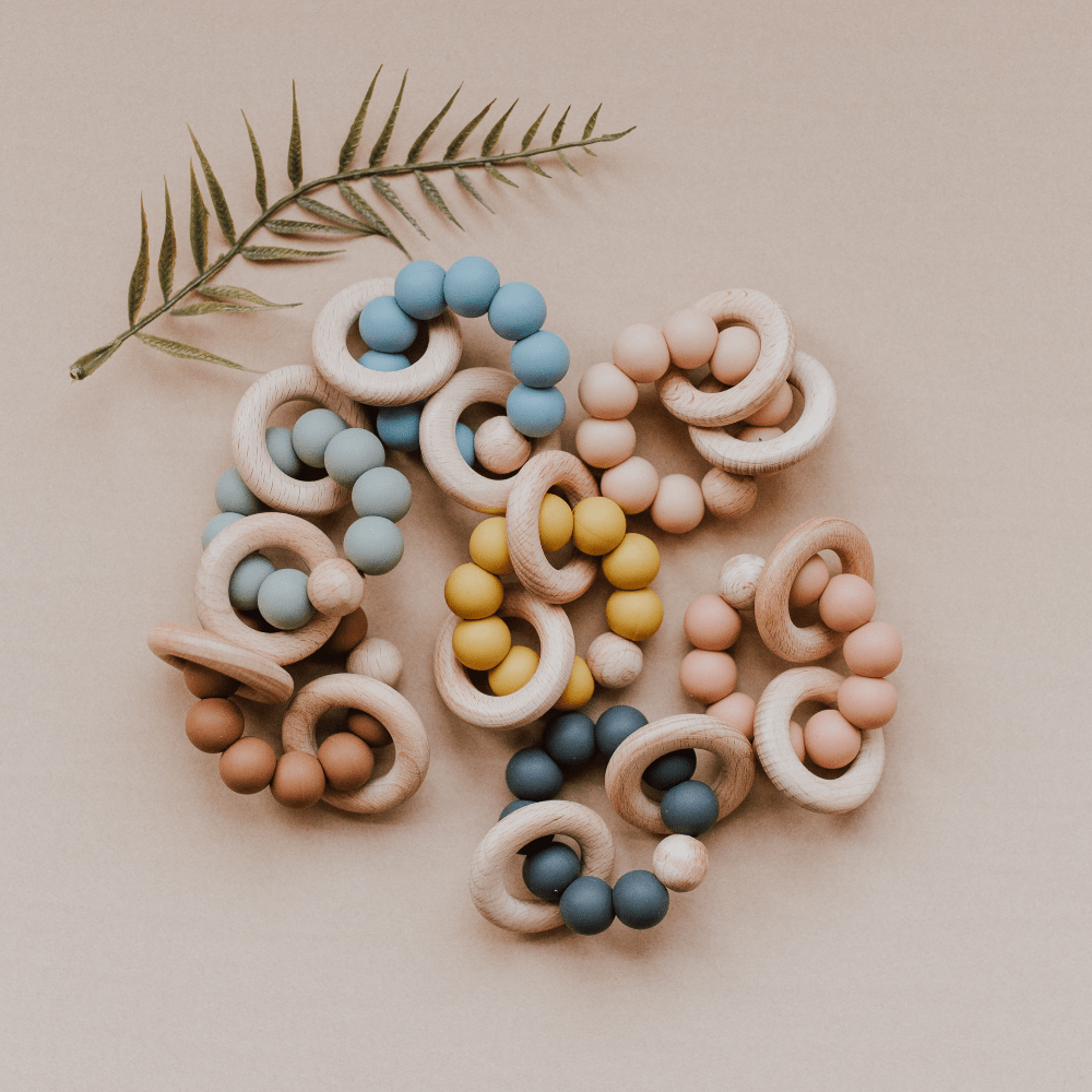 Beaded Teething Ring - vibeboxshop