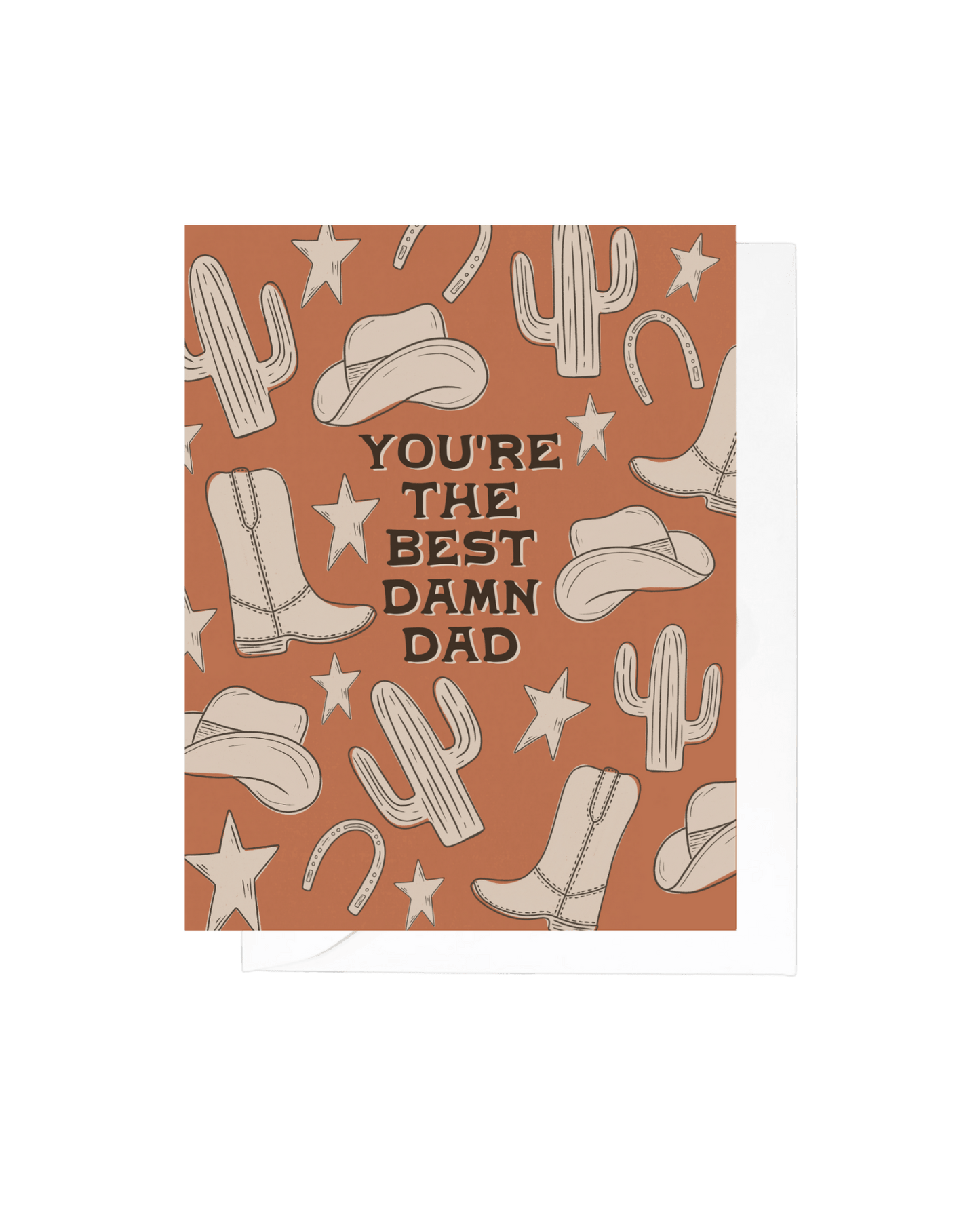 Best Damn Dad Greeting Card | Father's Day Card - vibeboxshop