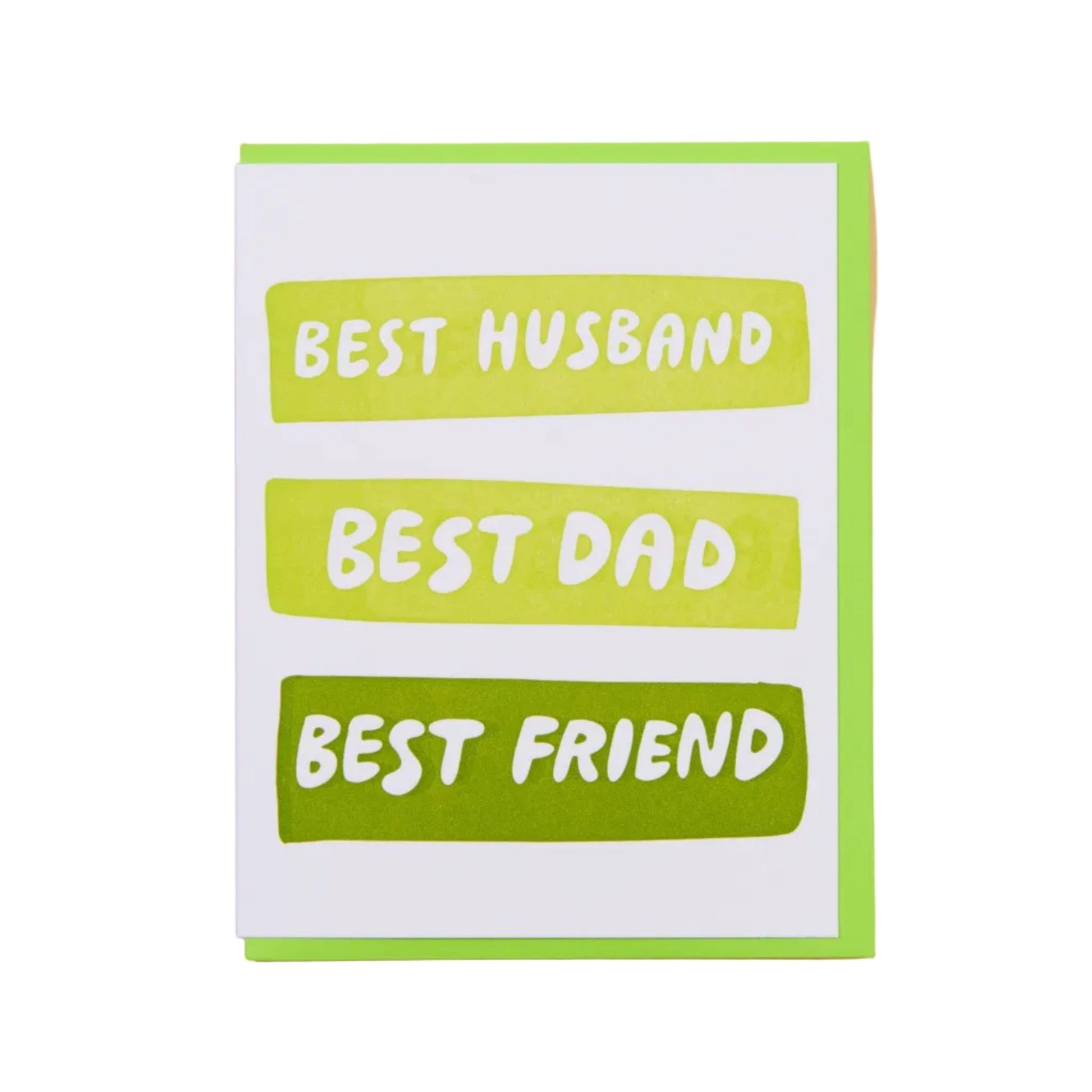 Best Husband, Best Dad, Best Friend Greeting Card - vibeboxshop