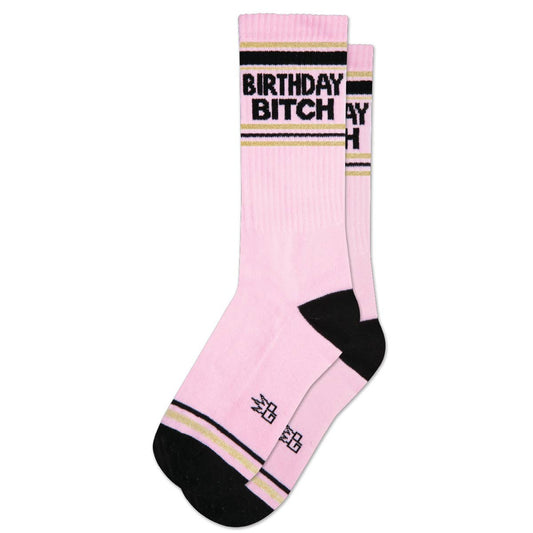 Birthday Bitch Gym Crew Socks - vibeboxshop