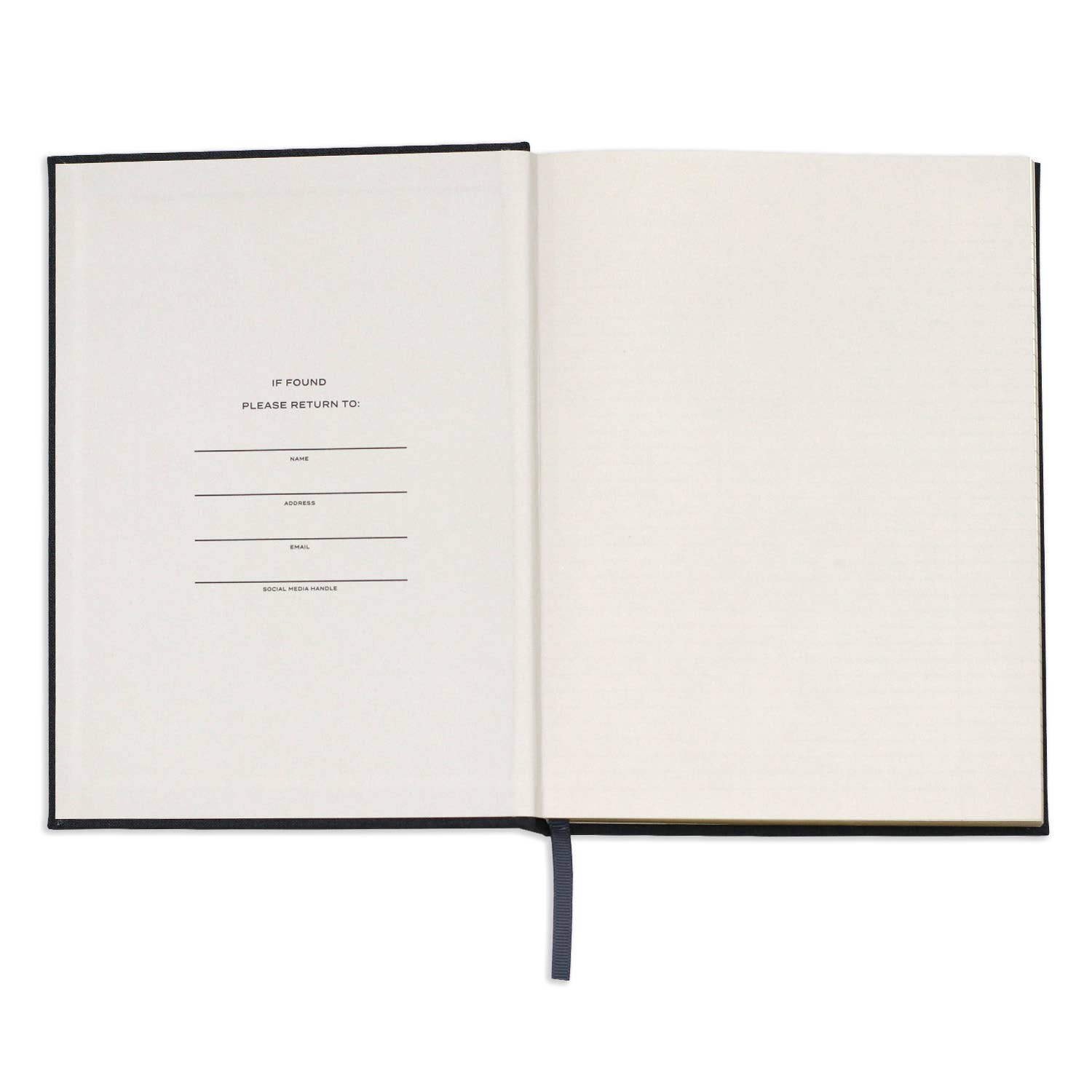 Black Linen Note to Self Journal - vibeboxshop