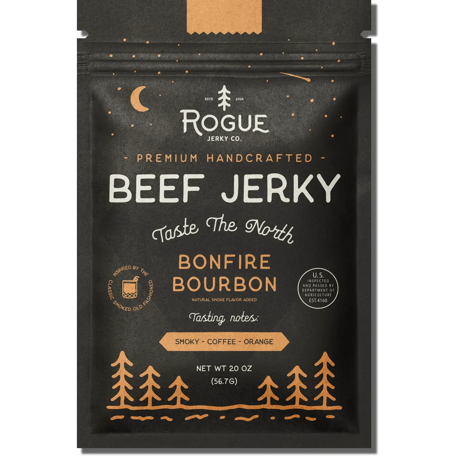 Bonfire Bourbon Beef Jerky - vibeboxshop