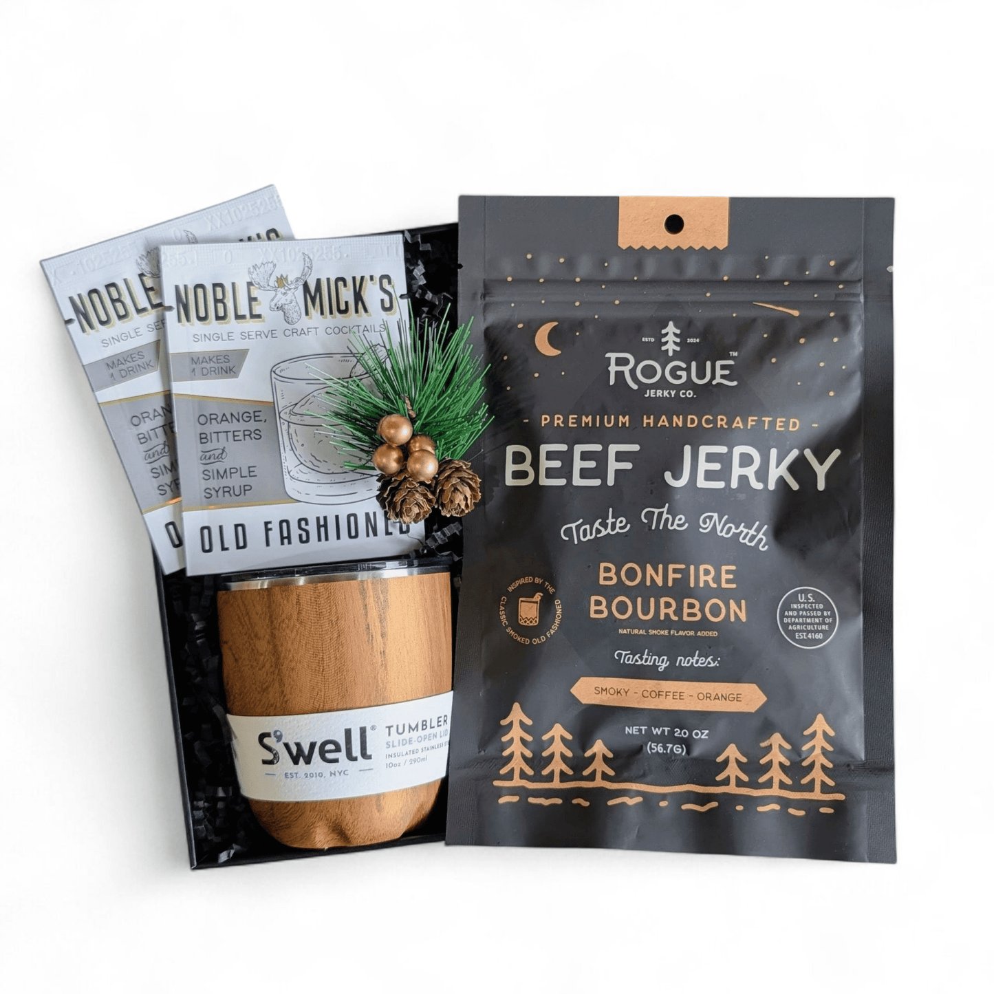 Bonfire Bourbon Snack + Sip Box - vibeboxshop