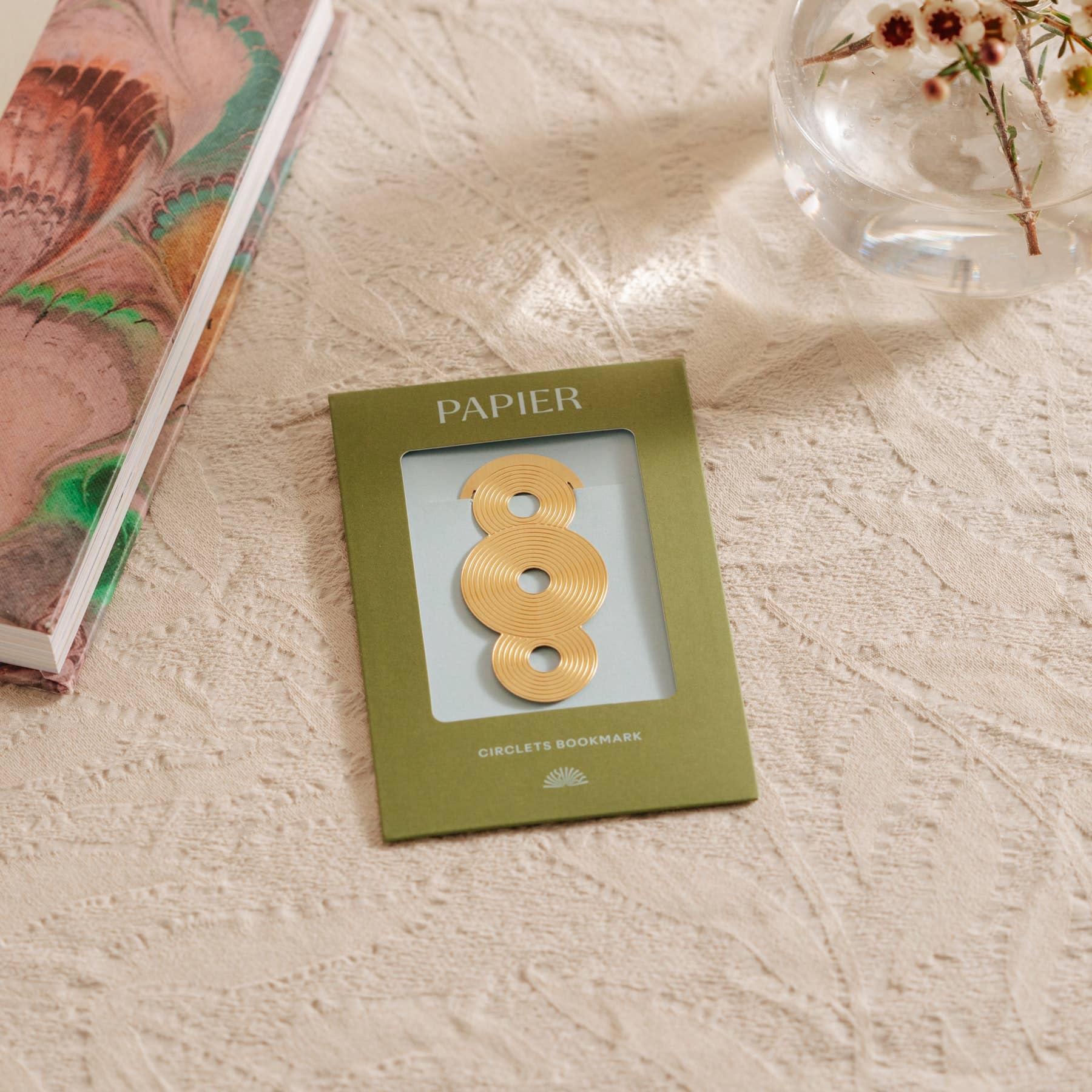 Brass Bookmark - Circlets - vibeboxshop