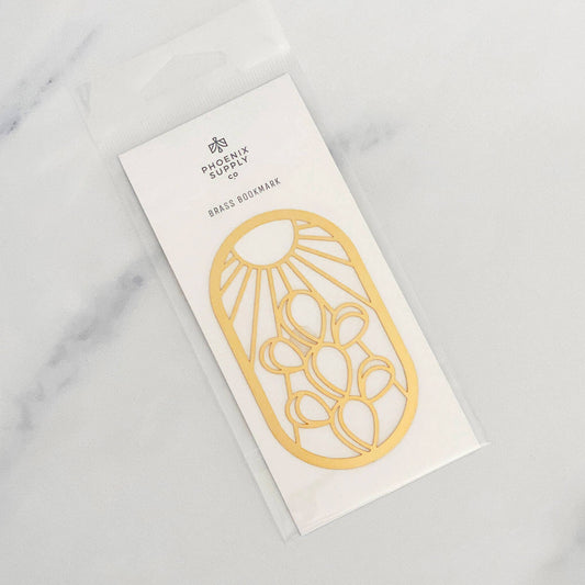 Brass Prickly Pear Bookmark - vibeboxshop