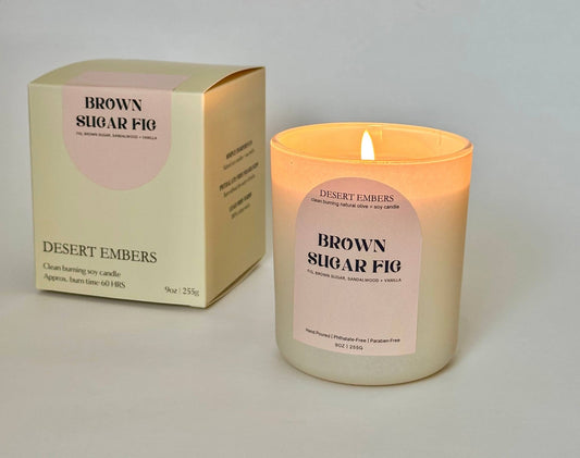 Brown Sugar Fig Candle - 9oz  - vibeboxshop