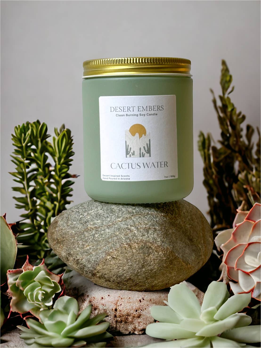 Cactus Water | Sage Green Candle | Desert Inspired Candle