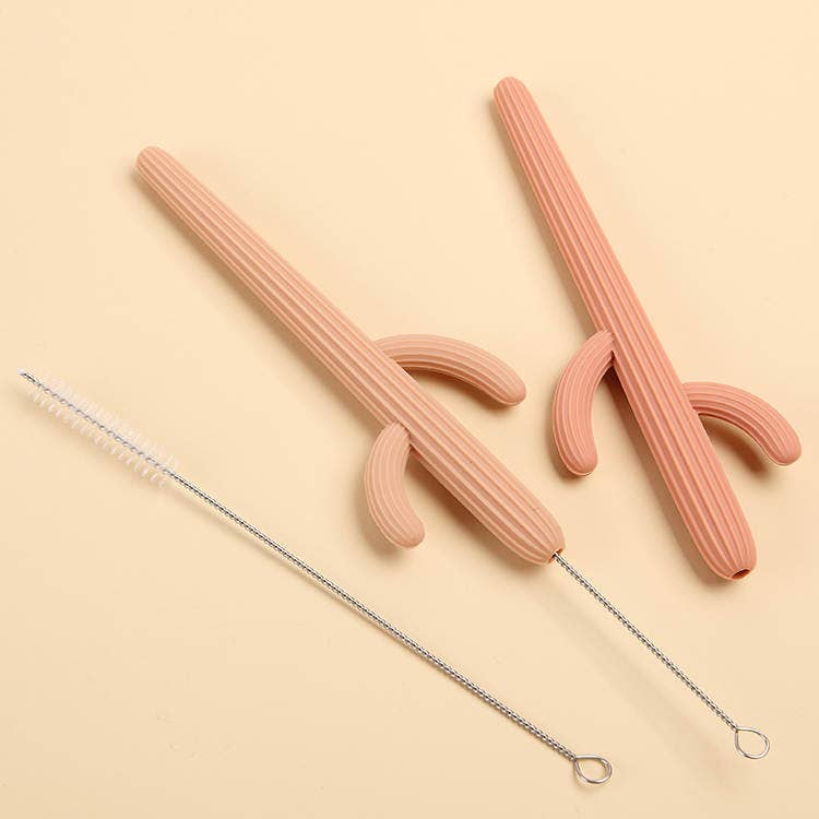 Cactus Silicone Teether/Straw - vibeboxshop