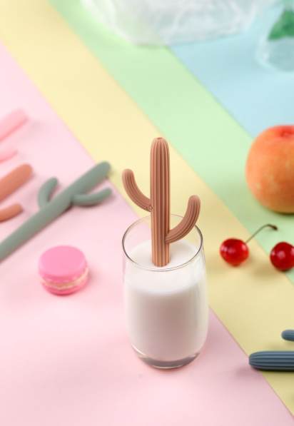 Cactus Silicone Teether/Straw - vibeboxshop