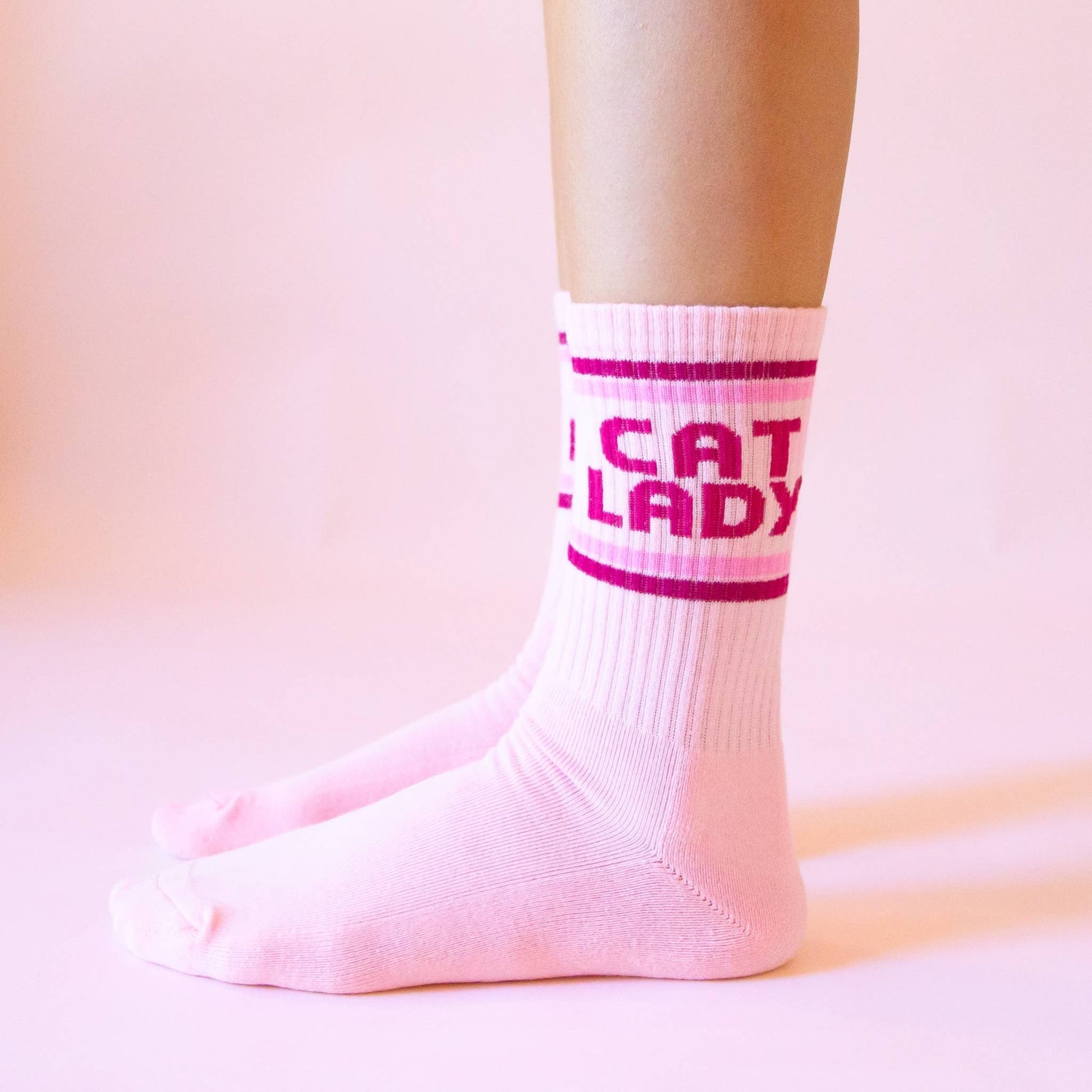 Cat Lady Crew Socks - vibeboxshop