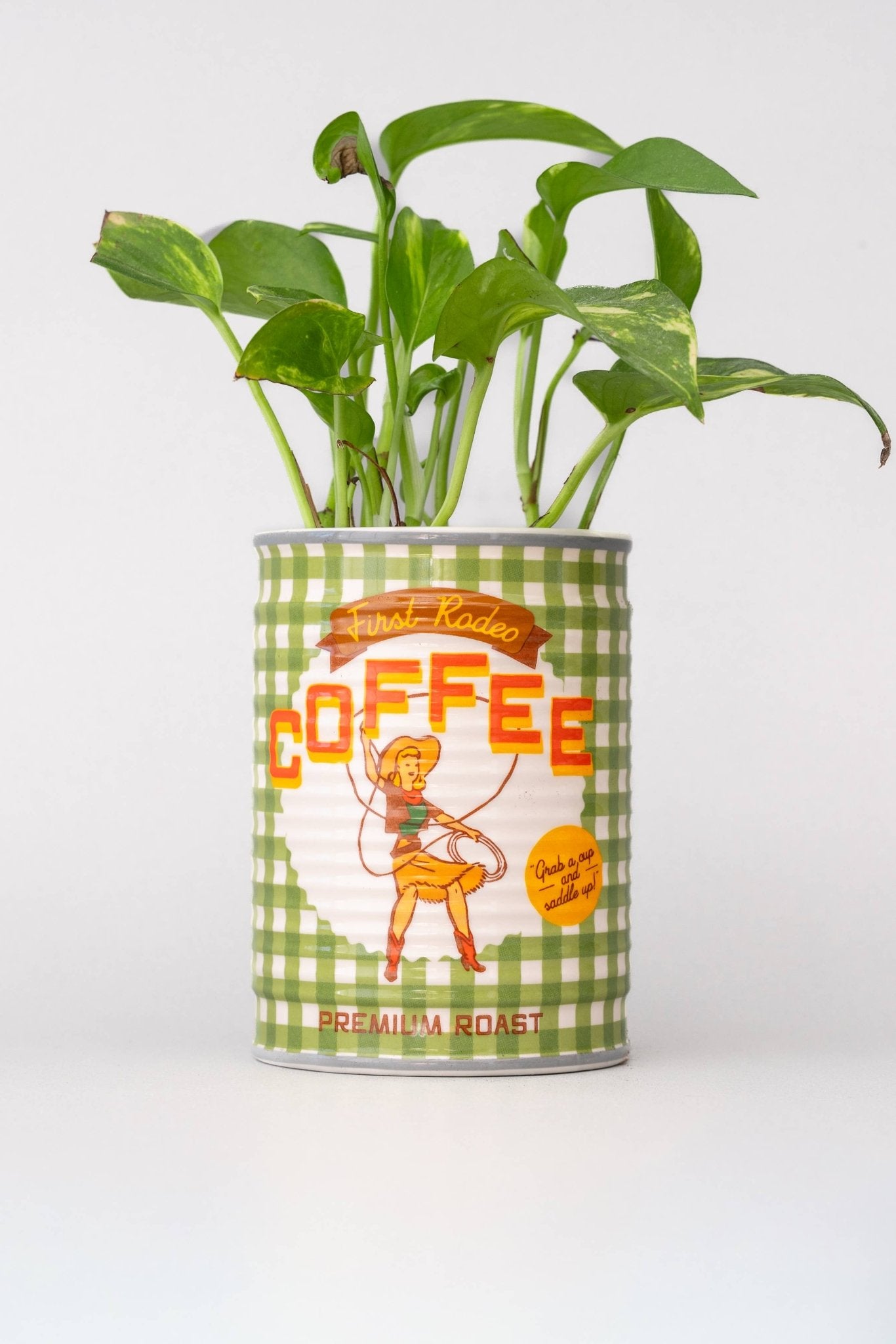 Ceramic Coffee Can Planter - vibeboxshop