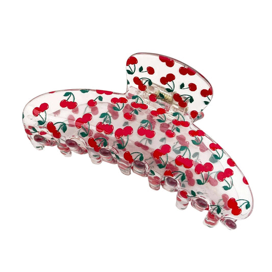 Cherry Pattern Claw Clip - vibeboxshop