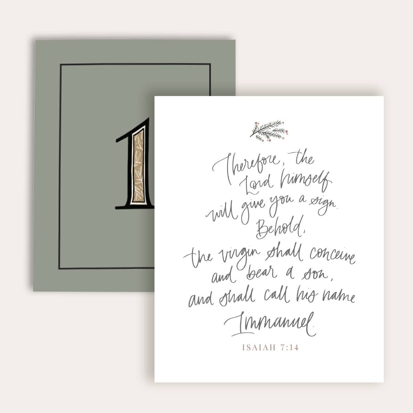 Christmas Advent Calendar - Card Set - vibeboxshop