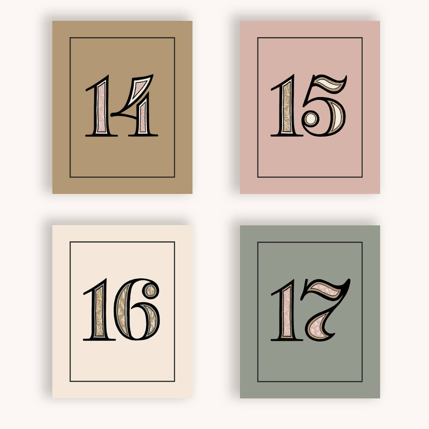 Christmas Advent Calendar - Card Set - vibeboxshop