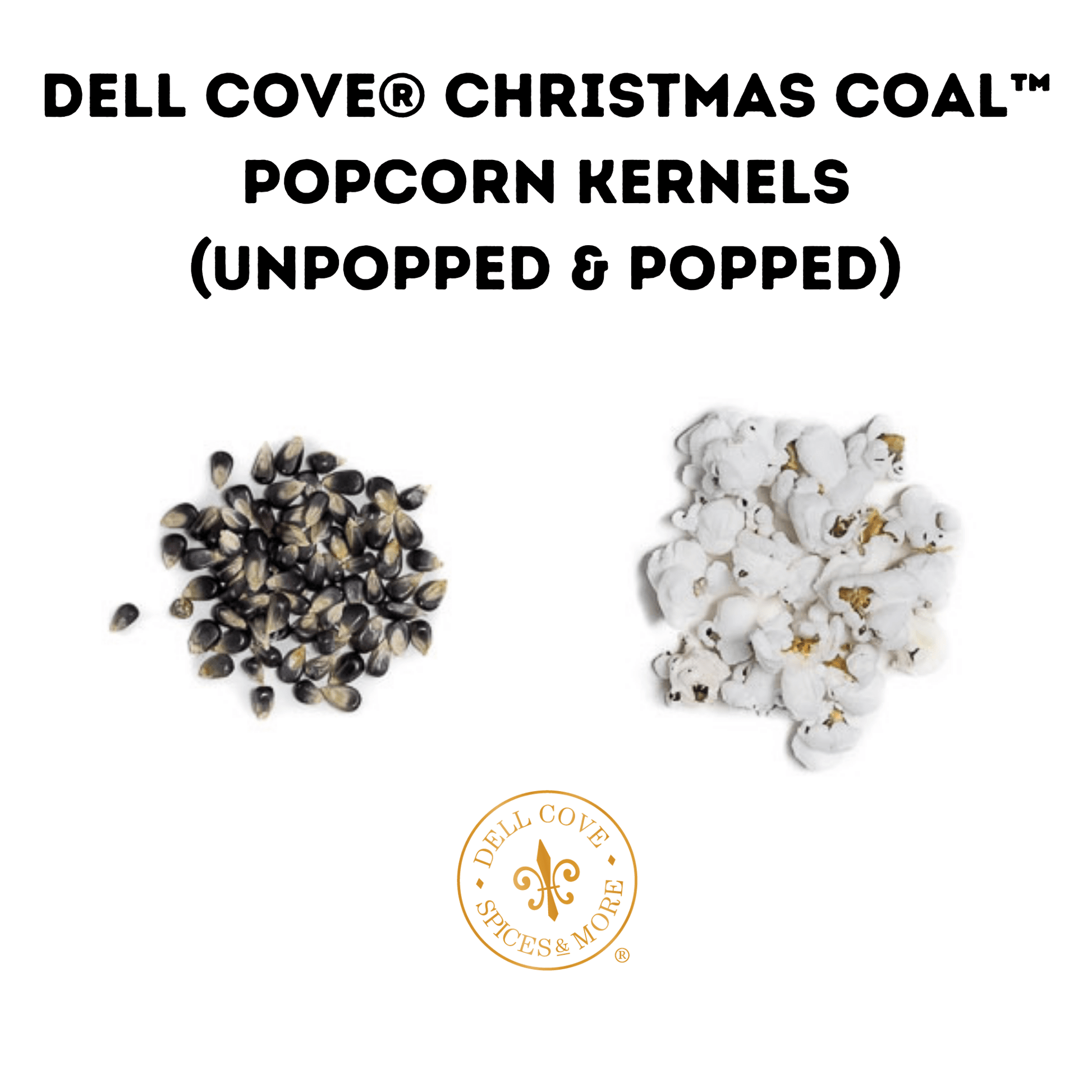 Christmas Coal Popcorn Kernels - vibeboxshop