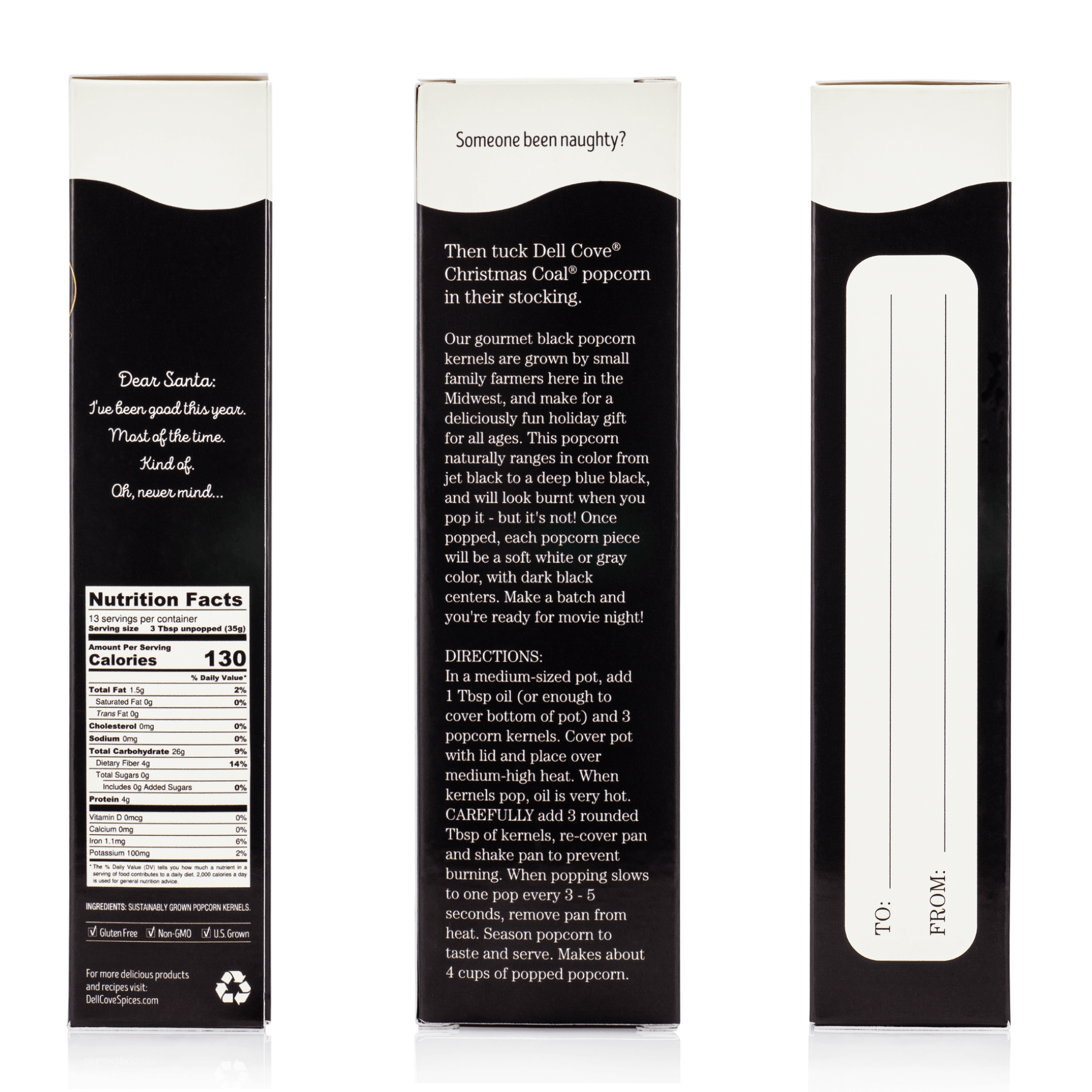 Christmas Coal Popcorn Kernels - vibeboxshop