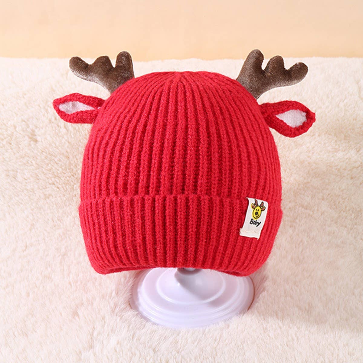 Christmas Deer Knitted Hat - vibeboxshop