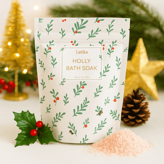 Christmas Holly Fizzing Bath Soak - vibeboxshop