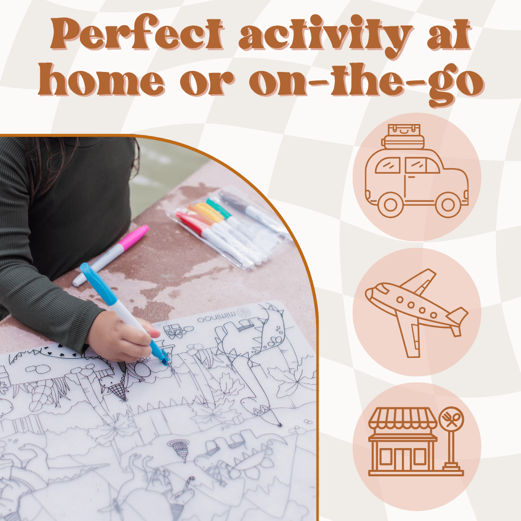 Christmas Silicone Reusable Coloring Mat Set | Christmas - vibeboxshop