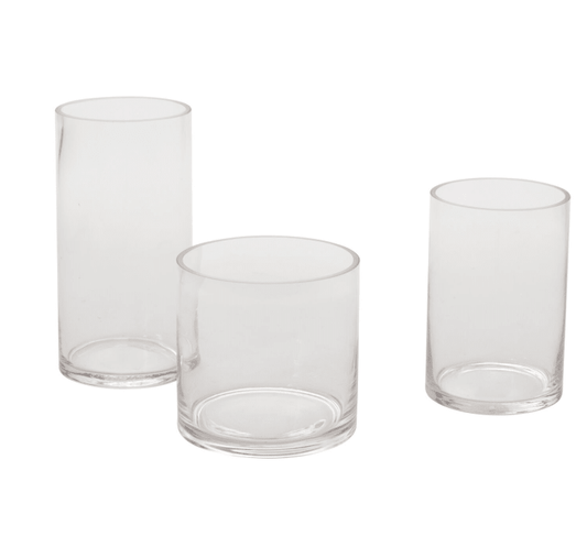 Clear Cylinder Vase 4" x 6" - vibeboxshop