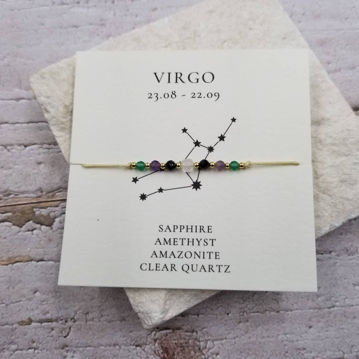 Constellation Natural Stone Zodiac Bracelet - vibeboxshop