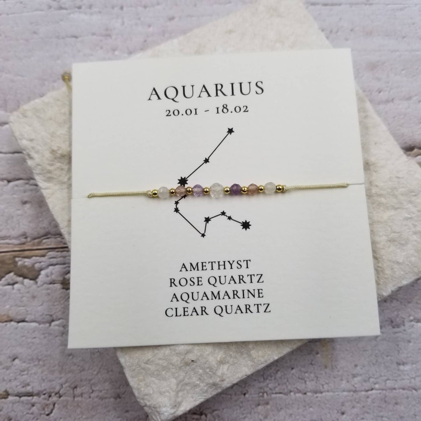 Constellation Natural Stone Zodiac Bracelet - vibeboxshop