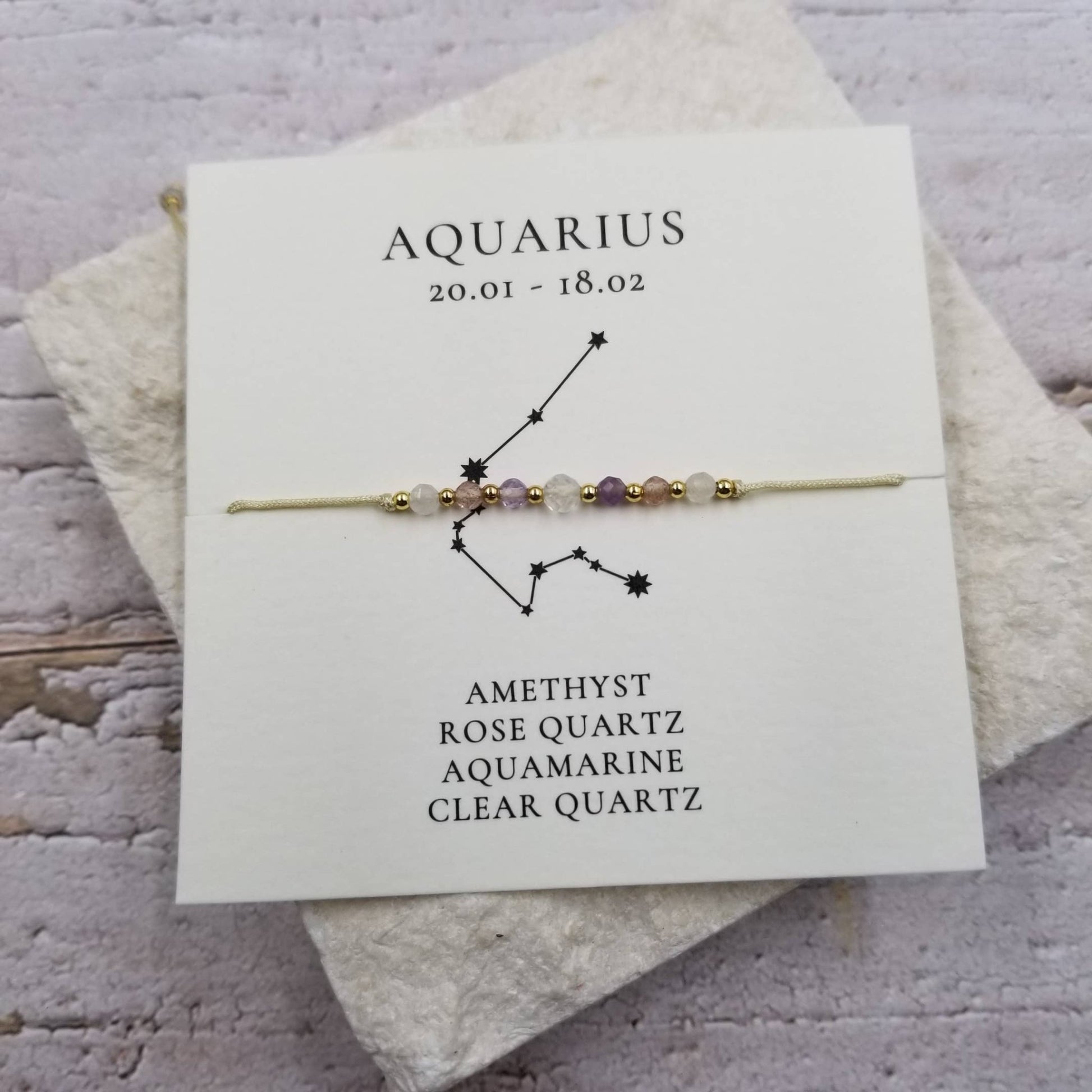 Constellation Natural Stone Zodiac Bracelet - vibeboxshop