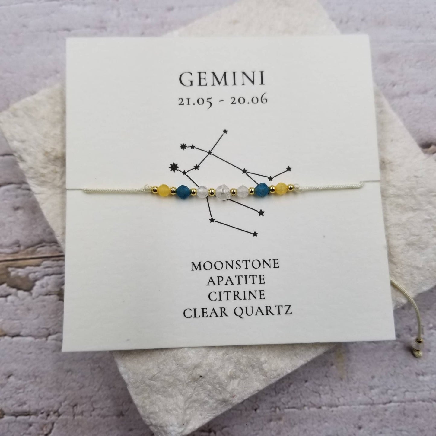 Constellation Natural Stone Zodiac Bracelet - vibeboxshop