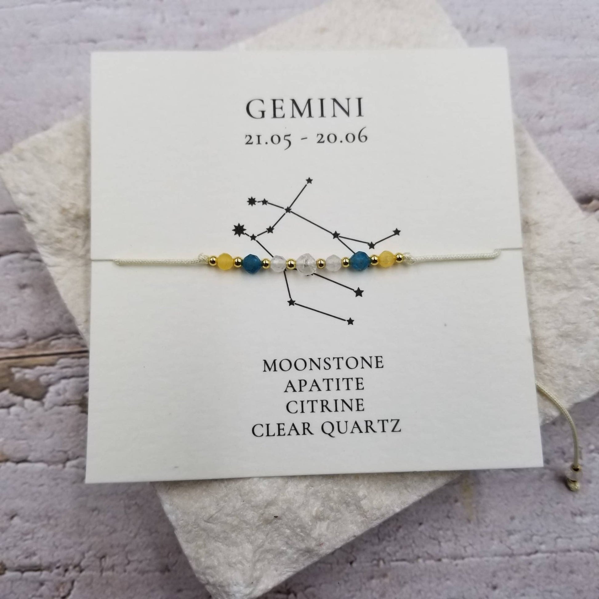 Constellation Natural Stone Zodiac Bracelet - vibeboxshop